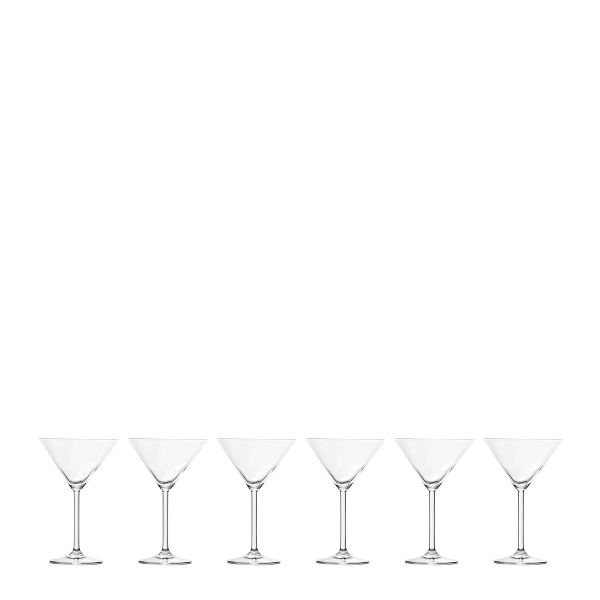 Cocktailglas-Set  6-teilig  - Klar, Basics, Glas - Leonardo