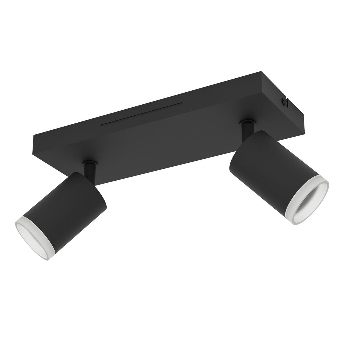 LED-DECKENSTRAHLER Melitello-Z 25.0/10.5/8.0 cm   - Schwarz, MODERN, Metall (25.0/10.5/8.0cm) - Eglo