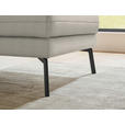 ECKSOFA  in Flachgewebe Naturfarben  255-365/175-224 cm  - Schwarz/Naturfarben, Design, Textil/Metall (255-365/175-224cm) - Dieter Knoll