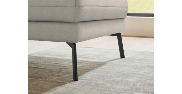 ECKSOFA  in Flachgewebe Naturfarben  255-365/175-224 cm  - Schwarz/Naturfarben, Design, Textil/Metall (255-365/175-224cm) - Dieter Knoll