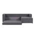 WOHNLANDSCHAFT in Textil Grau - Schwarz/Grau, Design, Textil (222/136cm) - Carryhome WOHNLANDSCHAFT in Textil Grau - Schwarz/Grau, Design, Textil (222/136cm) - Carryhome