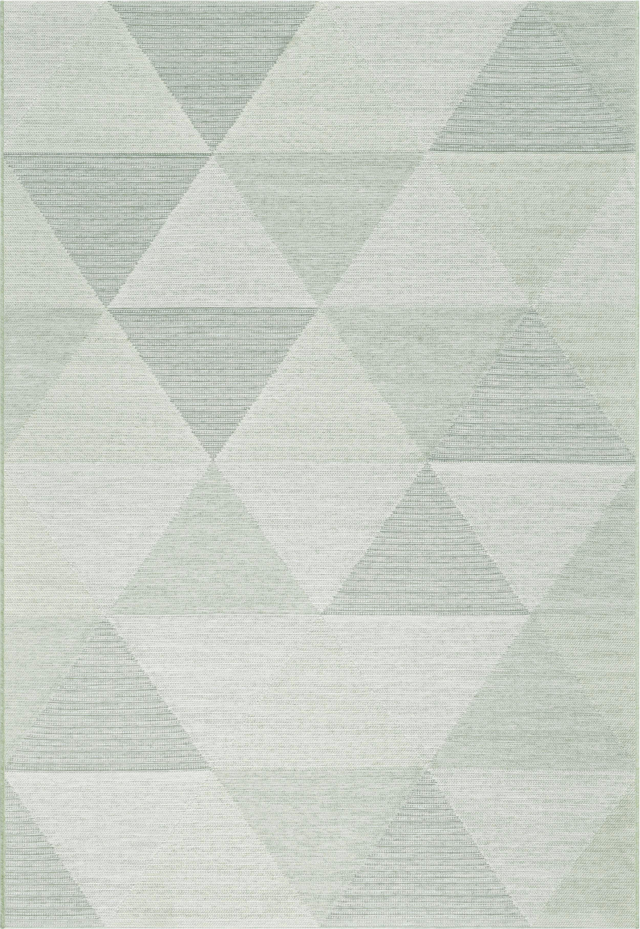 FLACHWEBETEPPICH 80/150 cm Amalfi  - Creme/Hellgrün, Trend, Textil (80/150cm) - Novel