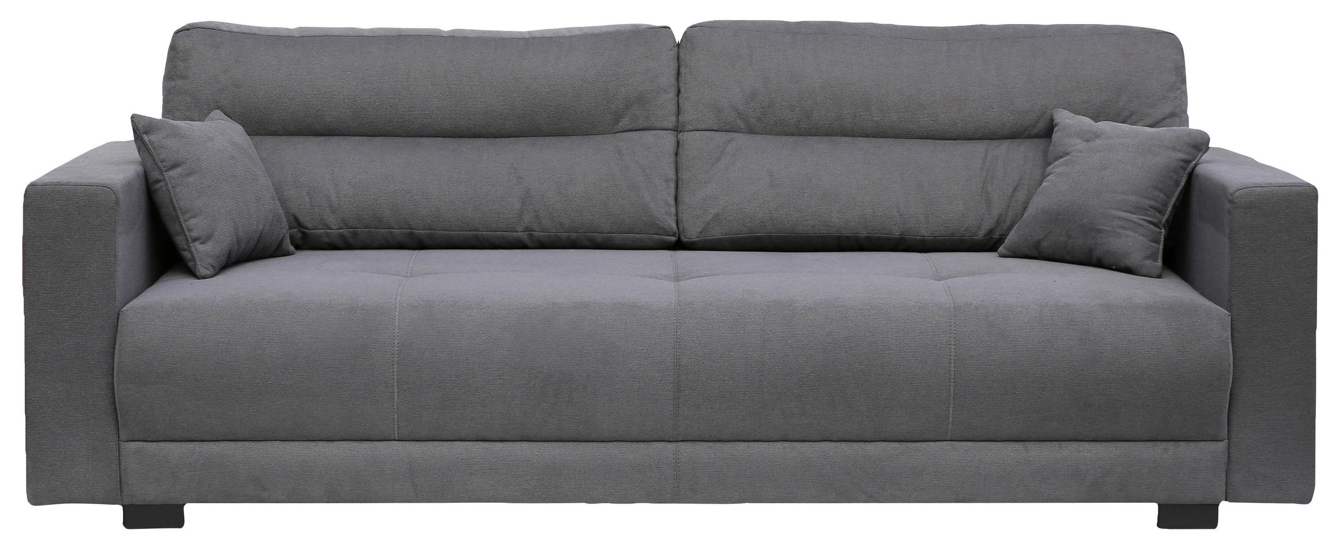 KANAPÉ szürke  - szürke, Basics (240/75/108cm) - Carryhome