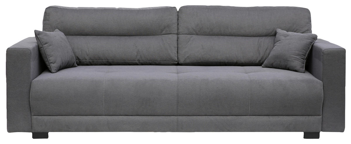 KANAPÉ szürke  - szürke, Basics (240/75/108cm) - Carryhome