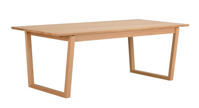 MATBORD i trä 215/96/75 cm - ekfärgad, Klassisk, trä (215/96/75cm) - Rowico