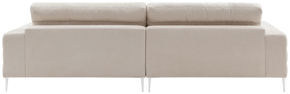 ECKSOFA  in Chenille Naturfarben  293/207 cm  - Naturfarben, Design, Textil/Metall (293/207cm) - Dieter Knoll