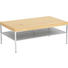 COUCHTISCH in Holz, Metall, Holzwerkstoff 110/65/42 cm - Nussbaumfarben/Weiß, KONVENTIONELL, Holz/Holzwerkstoff (110/65/42cm) - Moderano COUCHTISCH in Holz, Metall, Holzwerkstoff 110/65/42 cm - Nussbaumfarben/Weiß, KONVENTIONELL, Holz/Holzwerkstoff (110/65/42cm) - Moderano