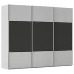 SCHWEBETÜRENSCHRANK 271/223/68 cm 3-türig Graphitfarben, Grau  - Alufarben/Graphitfarben, KONVENTIONELL, Holzwerkstoff/Metall (271/223/68cm) - Novel