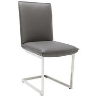 HOUPACÍ ŽIDLE, jílová barva, barvy nerez oceli - jílová barva/béžová, Design, kov/kůže (48/93/65cm) - Ambiente