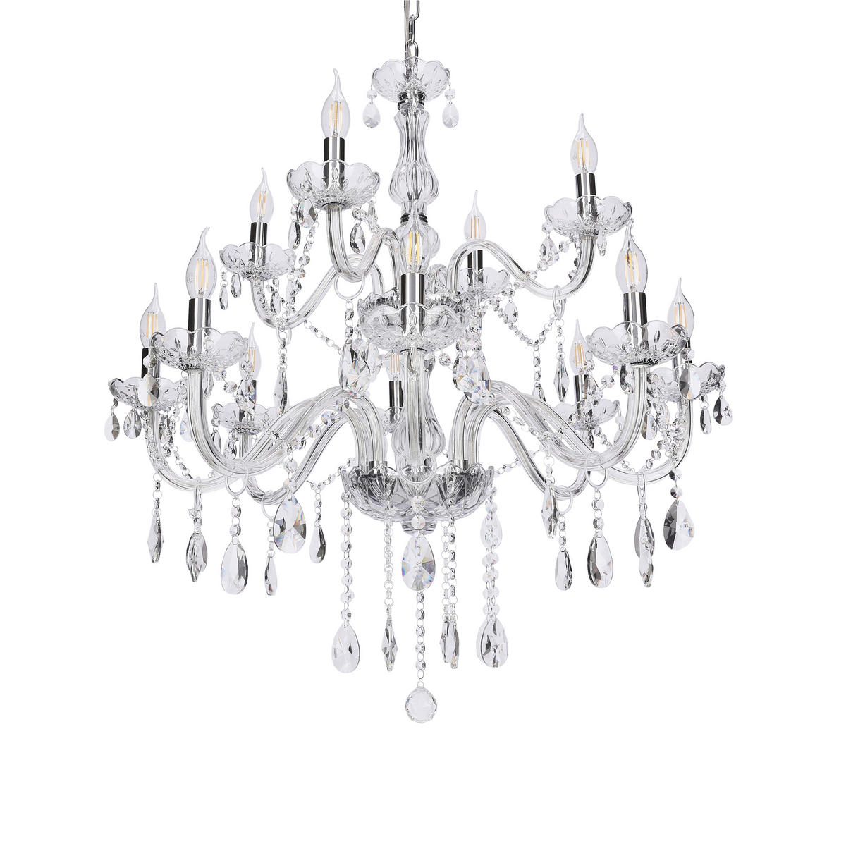 TAKKRONA Cristallo 78/78/125 cm  - transparent, Klassisk, metall (78/78/125cm)