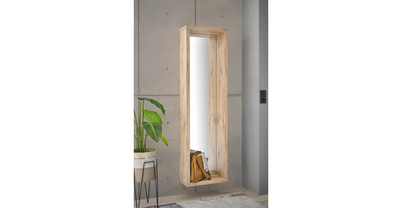 WANDSPIEGEL 51/178/24 cm in rechteckig - Eichefarben, Basics, Glas/Holzwerkstoff (51/178/24cm) - Carryhome