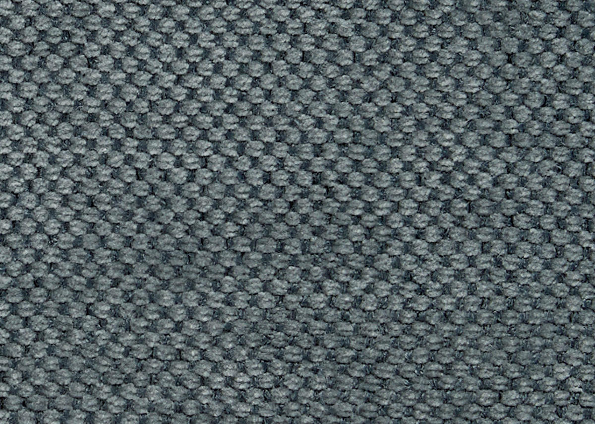 ECKSOFA  in Chenille, Flachgewebe Blau  316/175 cm  - Blau/Schwarz, Design, Textil/Metall (316/175cm) - Dieter Knoll