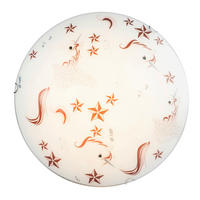 TAKLAMPA BARNRUM 40/8 cm   - vit/rosa, Basics, metall/glas (40/8cm)