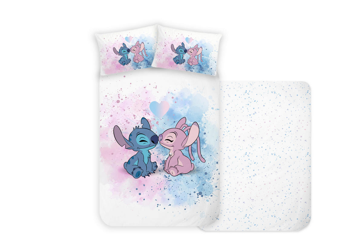 BETTWÄSCHESET Renforcé 160/210 cm  65 cm/100 cm  - Champagner, Basics, Textil (160/210cm) - Disney