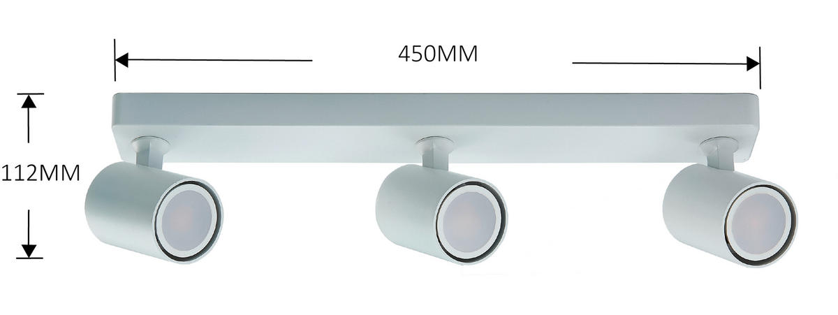 STRAHLER - Weiss, Konventionell, Metall (8/45/6cm)