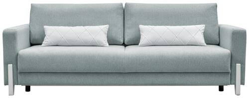 SCHLAFSOFA Webstoff Mintgrün  - Schwarz/Weiß, Design, Holz/Textil (234/90/95cm) - Livetastic