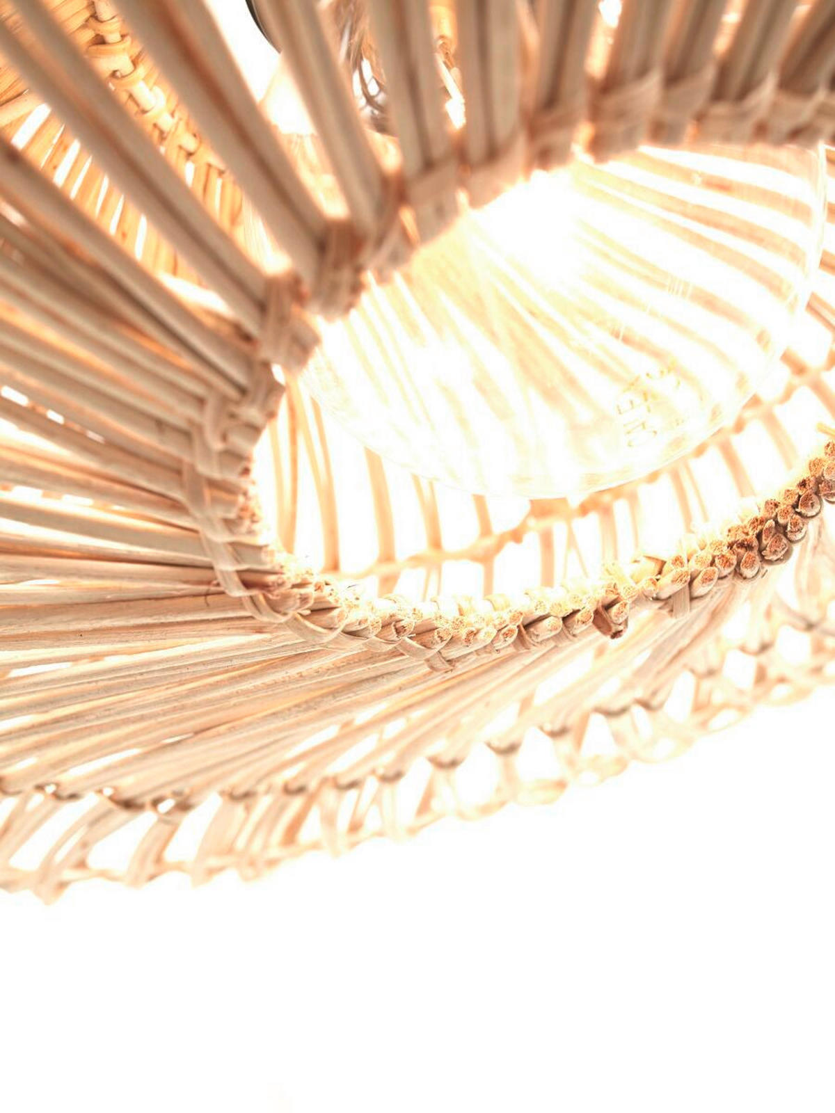 STOJACÍ LAMPA, 63/40/150 cm - bílá, Trend, přírodní materiály (63/40/150cm) - Good & Mojo