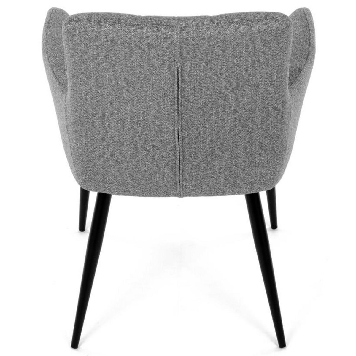 ŽIDLE, šedá, světle šedá - šedá/černá, Moderní, kov/textil (60/86/62cm) - Carryhome
