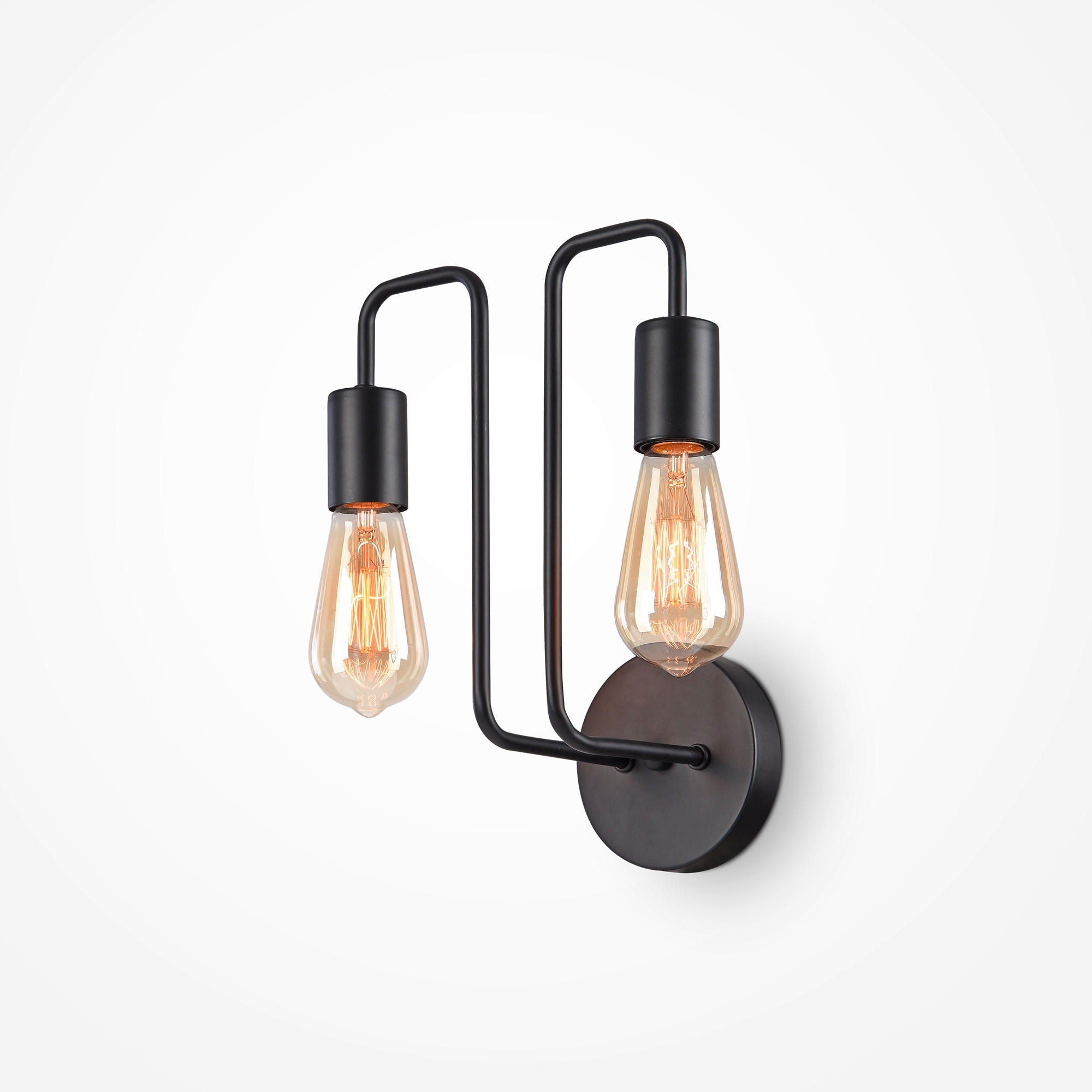 VÄGGLAMPA Loft 25/17/30.5 cm   - svart, Trend, metall (25/17/30.5cm) - MAYTONI