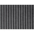 RÉCAMIERE in Cord Graubraun  - Graubraun/Schwarz, Design, Kunststoff/Textil (171/88/93cm) - Cantus