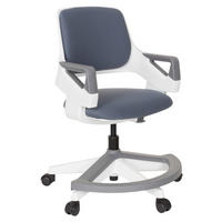 OTOČNÁ STOLIČKA PRE MLÁDEŽ, sivá - sivá/biela, Basics, plast (53/80-93/60cm) - MID.YOU