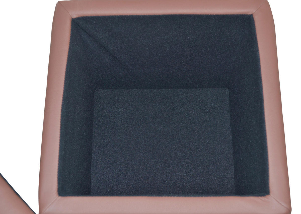 SITZWÜRFEL Uni Braun  - Braun, Design, Kunststoff (41/41/40cm) - MID.YOU