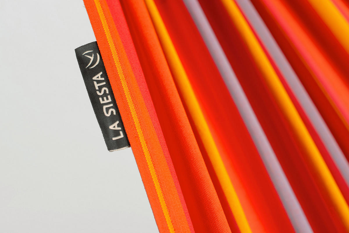 HÄNGEMATTE double outdoor  - Gelb/Rot, KONVENTIONELL, Textil (160/350cm) - La Siesta