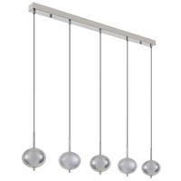LED-HÄNGELEUCHTE 118/15/150 cm   - Klar/Chromfarben, KONVENTIONELL, Kunststoff/Metall (118/15/150cm) - Globo