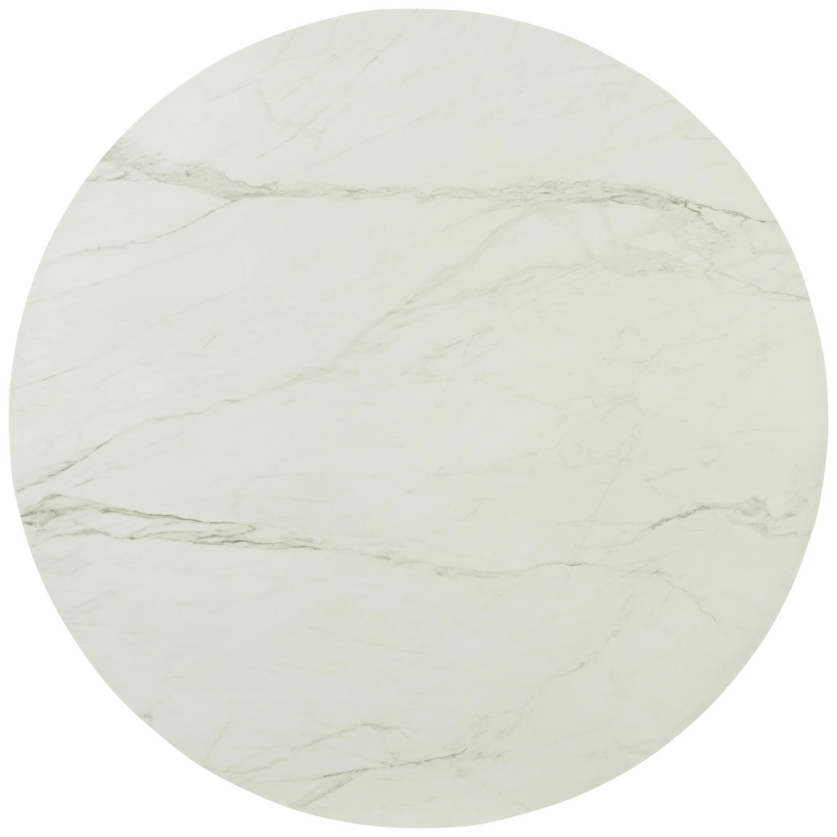 ESSTISCH in Metall, Keramik 115/115/76 cm  - Schwarz/Weiß, Design, Keramik/Metall (115/115/76cm) - Ambia Home