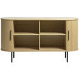 SIDEBOARD 140/76/45 cm  - Eichefarben/Schwarz, Trend, Holz/Holzwerkstoff (140/76/45cm) - Xora