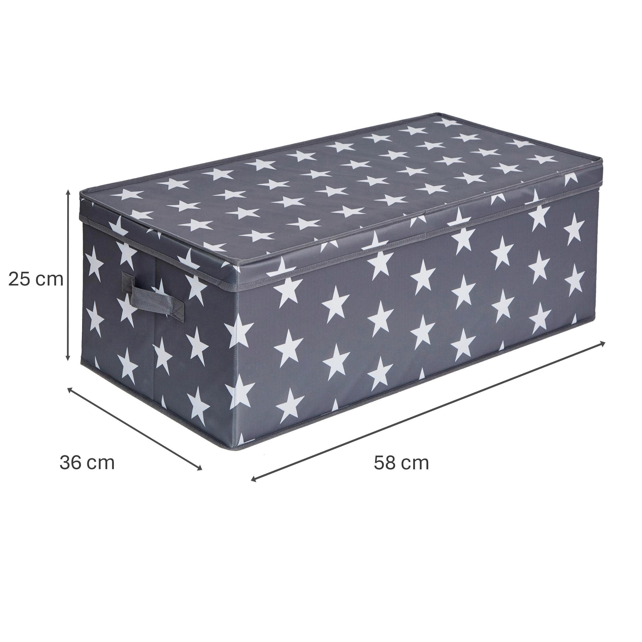 DEKOKISTE - Grau, Basics, Textil (58/36/25cm) - LOVE IT STORE IT