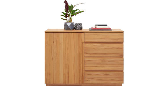 KOMMODE Kernbuche teilmassiv Buchefarben - Buchefarben, KONVENTIONELL, Holz/Holzwerkstoff (120/89,2/41cm) - Linea Natura