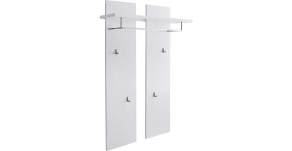 GARDEROBENPANEEL Weiß - Weiß, Design (91/135/25cm) - Novel