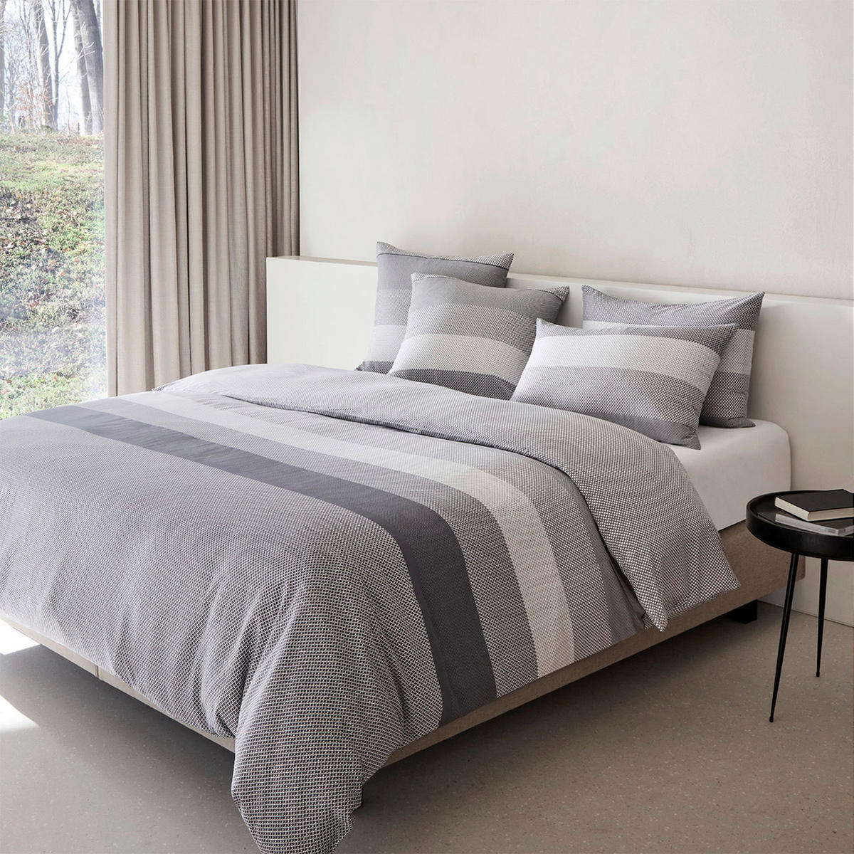 POVLEČENÍ šedá 140/200 cm - šedá, Design, textil (140/200cm) - Hugo Boss