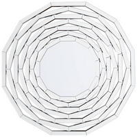 STENSKO OGLEDALO, 100/100/1,9 cm steklo, leseni material  - srebrne barve, Trendi, steklo/leseni material (100/100/1,9cm) - Xora