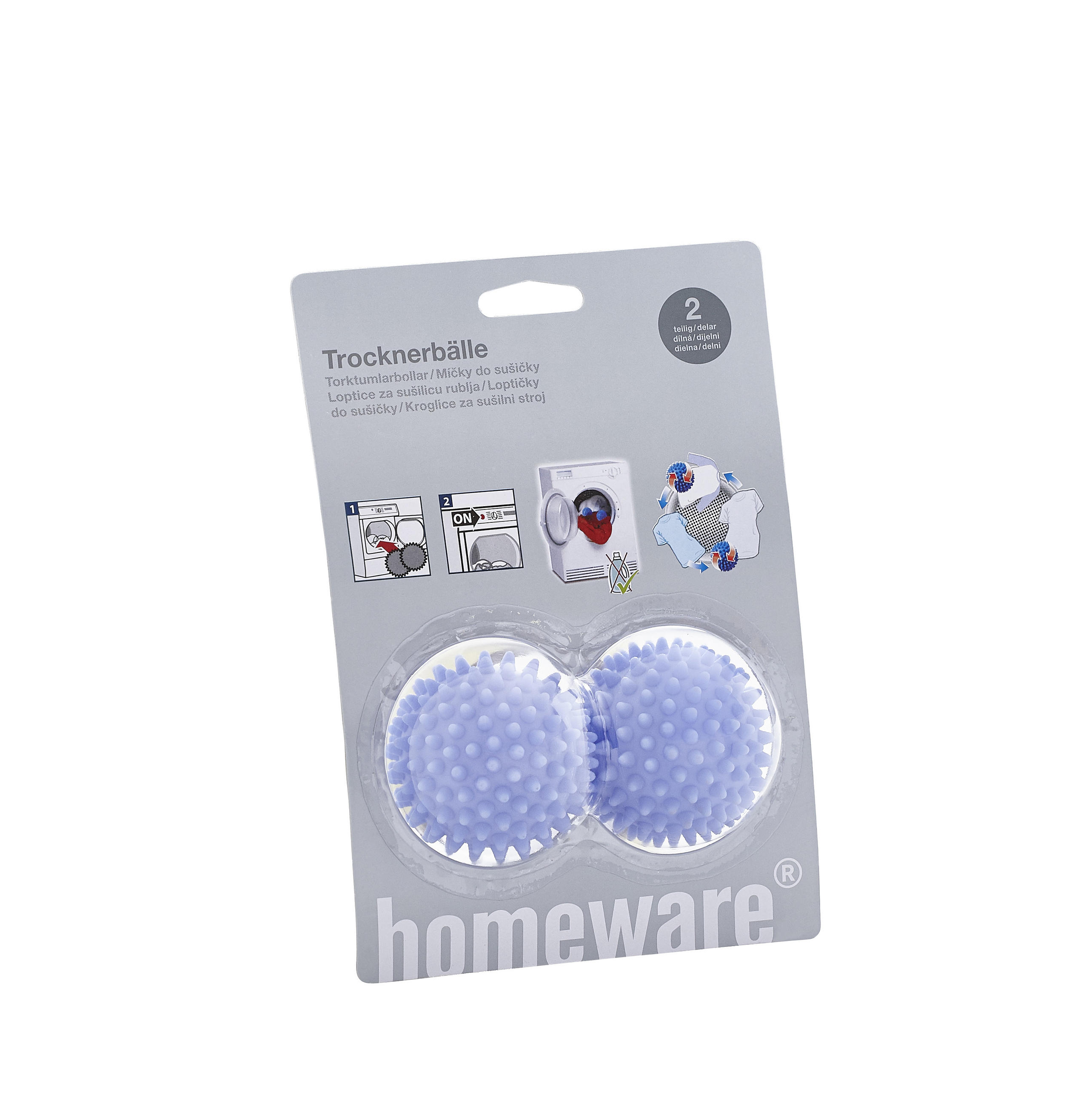 KROGLICE ZA SUŠILNI STROJ - modra, Konvencionalno, umetna masa (7cm) - Homeware