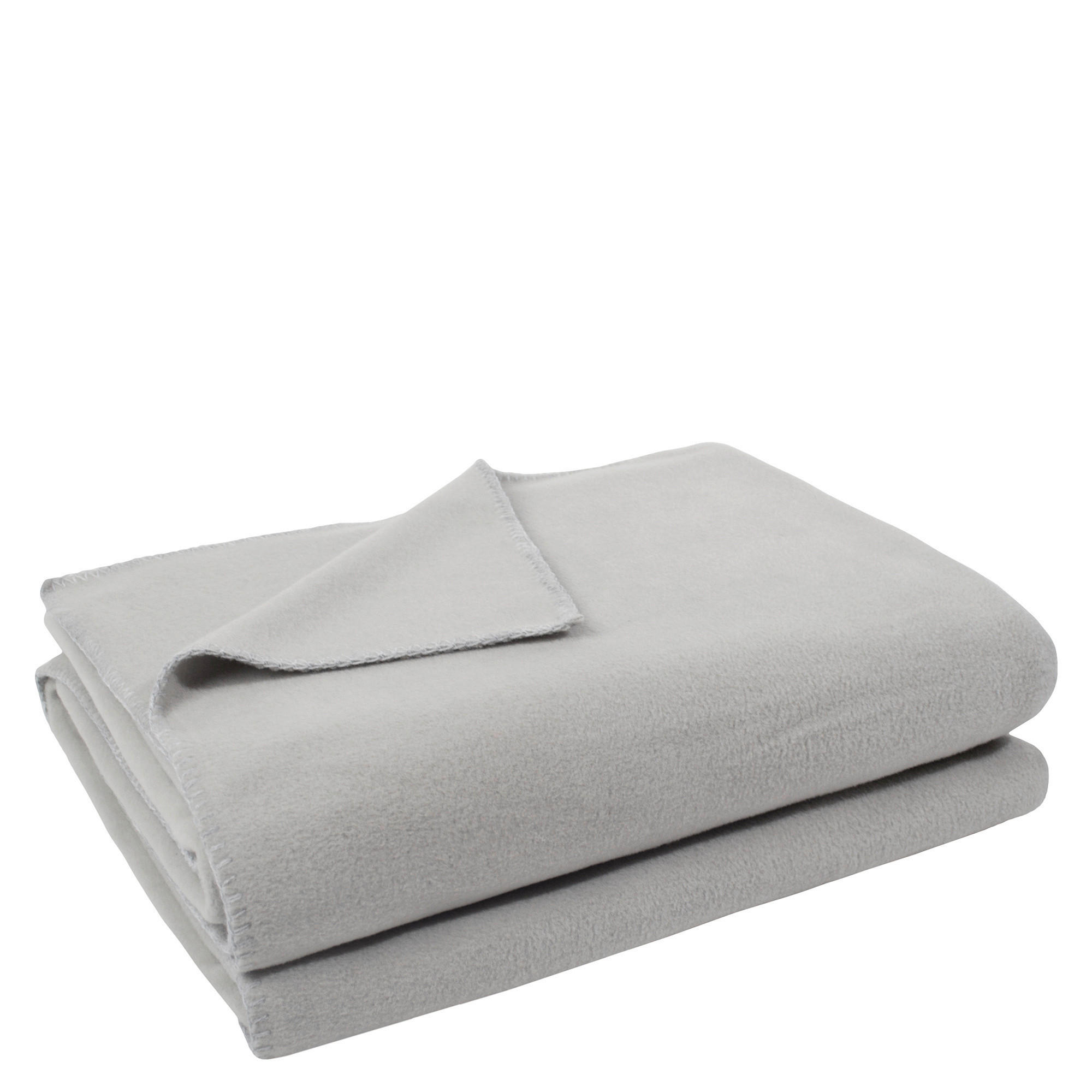 Zoeppritz Fleecedecke Soft-Fleece Hellgrau 160x200 cm