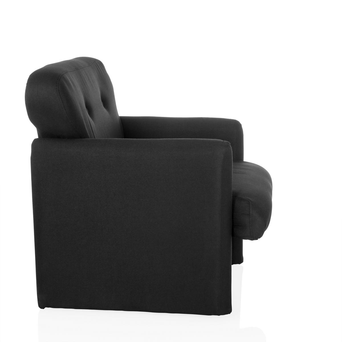 LOUNGEFÅTÖLJ  - svart, Modern, textil (66/77/74cm) - MID.YOU