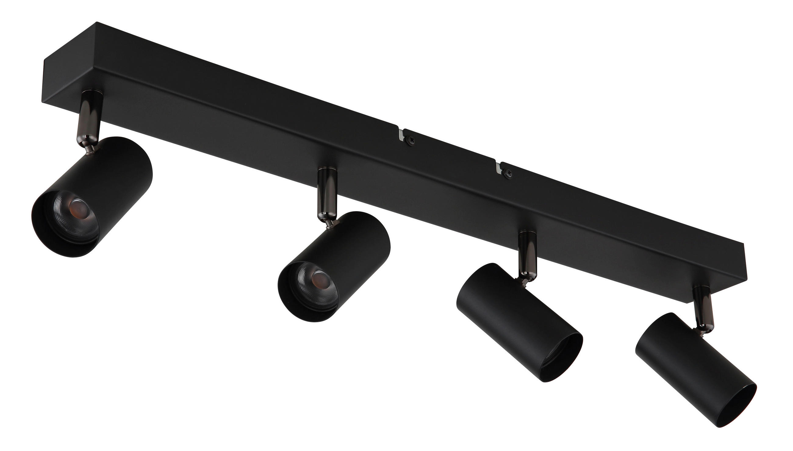 LED-STRAHLER 56/6/11 cm   - Schwarzchrom/Schwarz, Design, Metall (56/6/11cm) - Globo