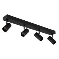 LED-STRAHLER 56/6/11 cm   - Schwarzchrom/Schwarz, Design, Metall (56/6/11cm) - Globo