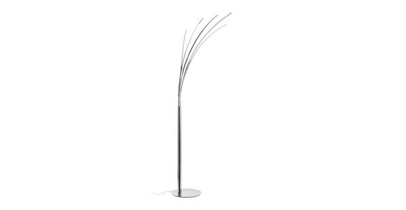 LED-STEHLEUCHTE 62/190/52 cm - Chromfarben, Design, Metall (62/190/52cm) - Ambiente
