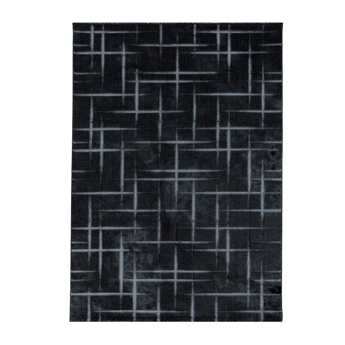 WEBTEPPICH 120/170 cm Costa 3521 Black Schwarz  - Schwarz, Design, Textil (120/170cm)