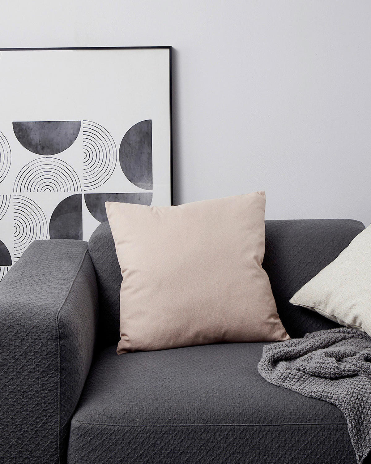 ZIERKISSEN  50/50 cm   - Hellrosa, Basics, Textil (50/50cm) - Eglo