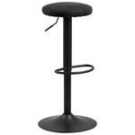 BARHOCKER in Textil Anthrazit  - Anthrazit/Schwarz, Design, Textil/Metall (40/62-82/40cm) - Carryhome