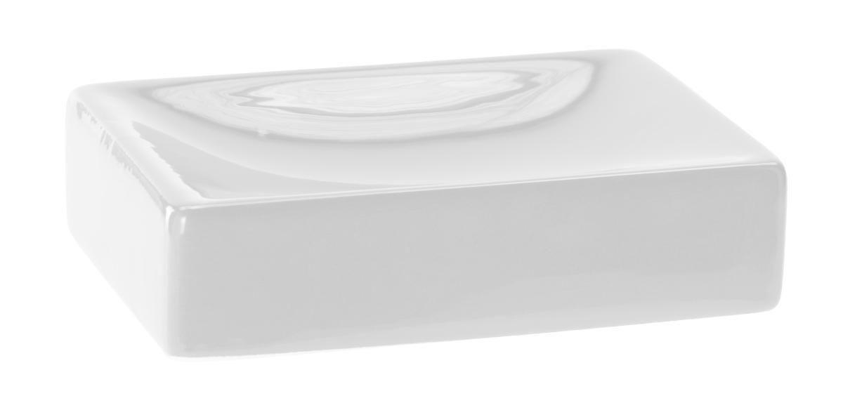 MISKA NA MYDLO biela - biela, Basics, keramika (12/3/8cm) - Sadena