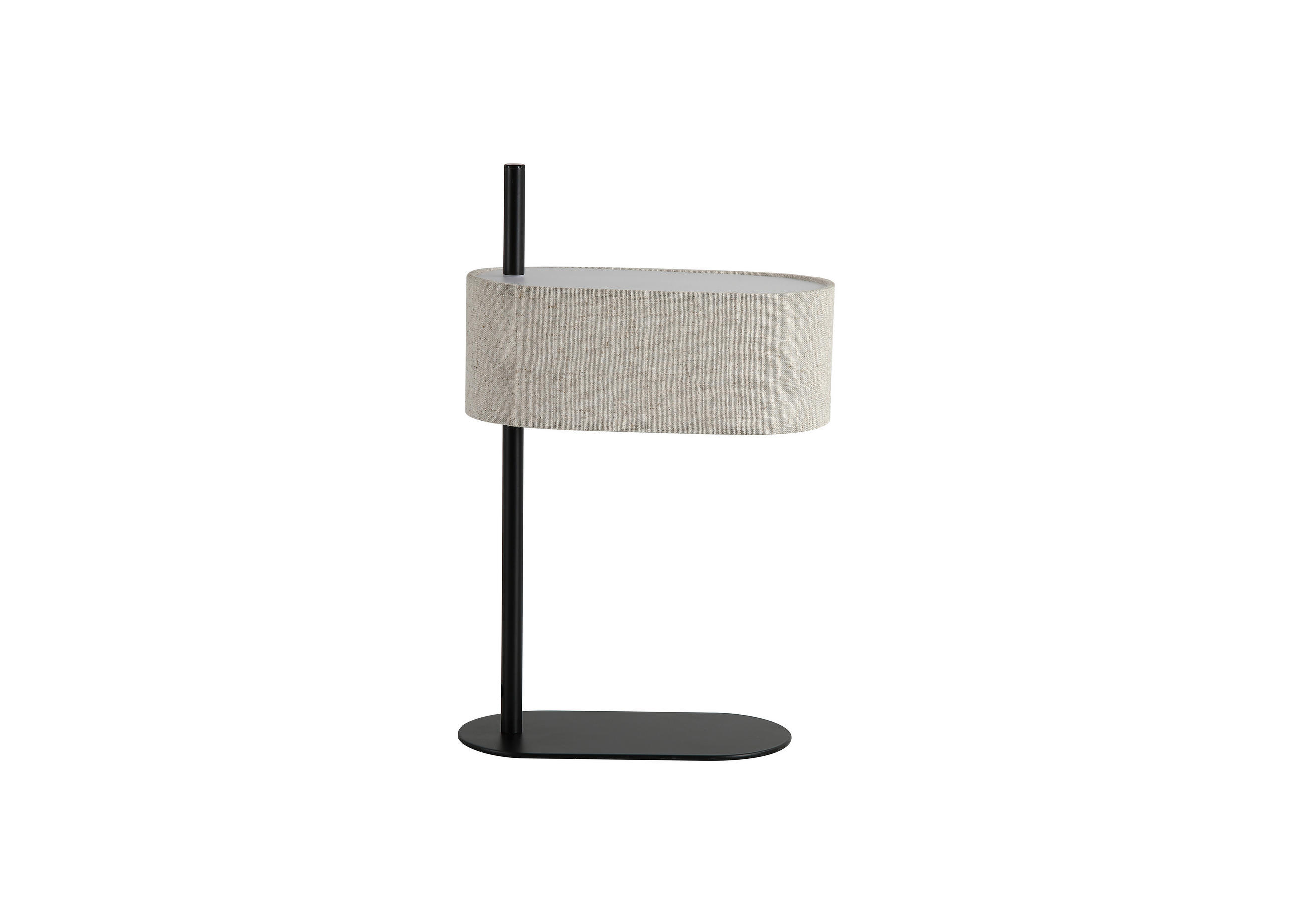Searchlight Tischleuchte Hessian Schwarz 43x27x15 cm