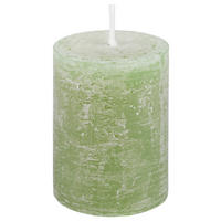 STUMPENKERZE 6,8/9 cm  - Olivgrün, Basics, Naturmaterialien (6,8/9cm) - Ambia Home