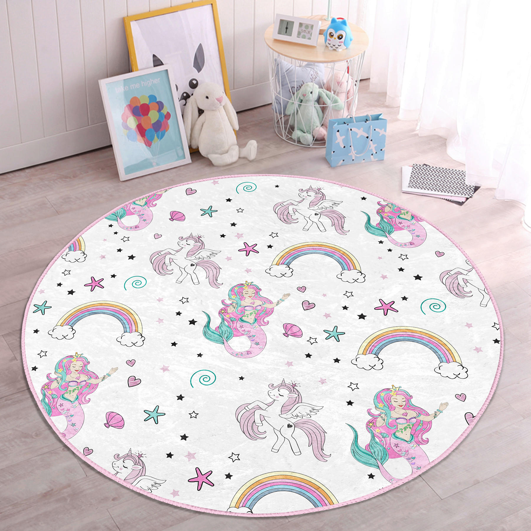 XXXLutz Kinderteppich Mehrfarbig 150x150 cm