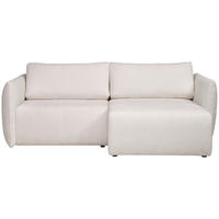ECKSOFA Jersey Creme  - Creme/Schwarz, Konventionell, Kunststoff/Textil (238/148cm) - Carryhome