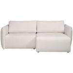 ECKSOFA  in Jersey Creme  - Creme/Schwarz, KONVENTIONELL, Kunststoff/Textil (238/148cm) - Carryhome